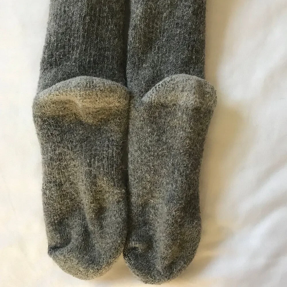 Browning Buckmark Wool Socks Crew Womens M Medium 6-10 Gray Outdoor